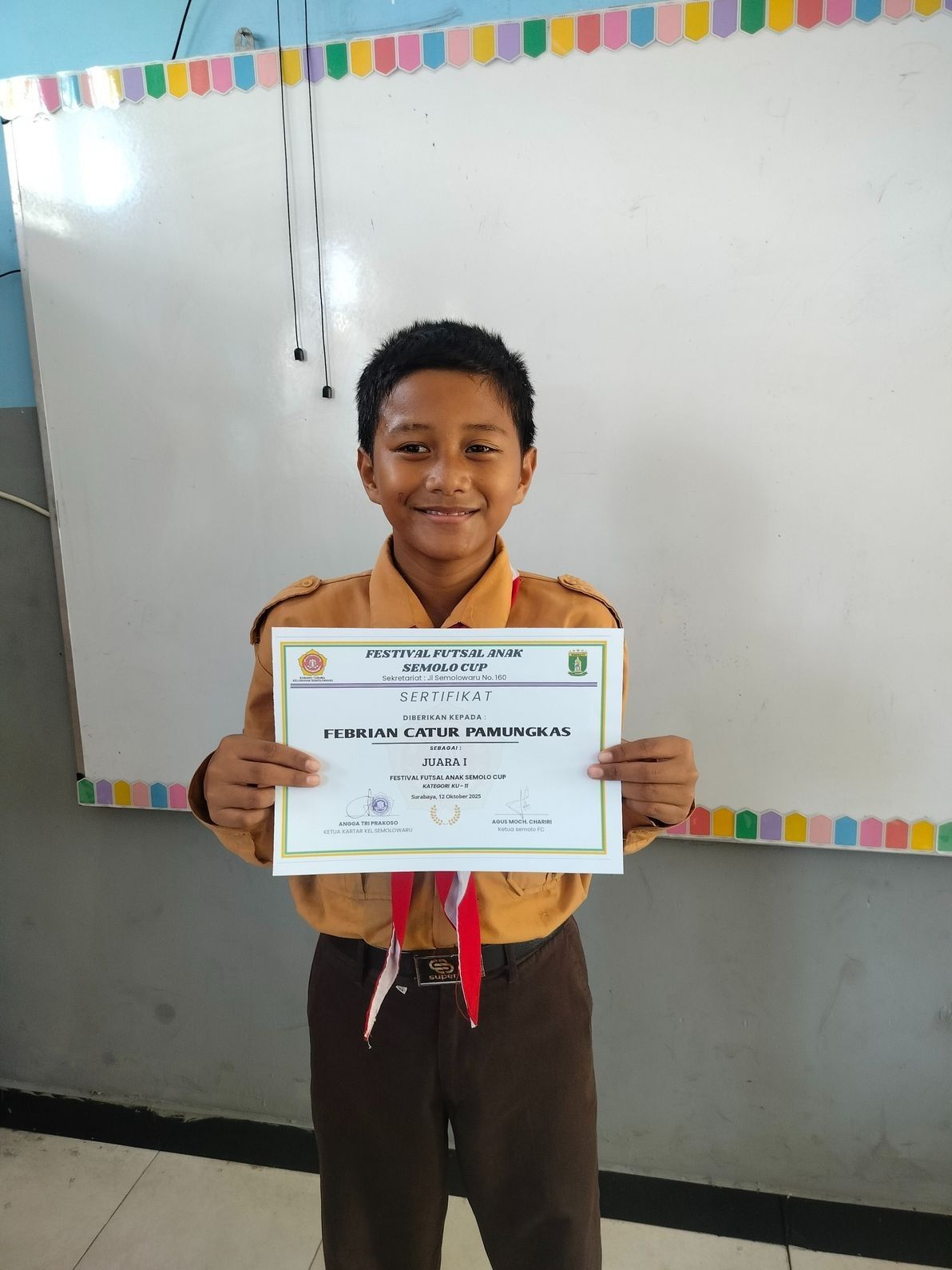 Prestasi Gemilang: Futsal XI & Olimpiade Akademik Febrian Catur Pamungkas